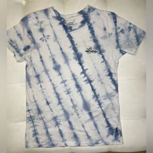 Vans Kind Hugz Navy Tie Dye Crop T-Shirt women xs